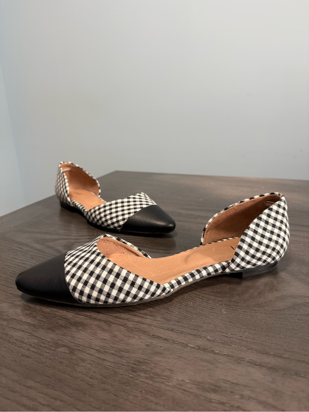 J.Jill Gingham Pointed Toe d’Orsay Flats – Women’s Size 10